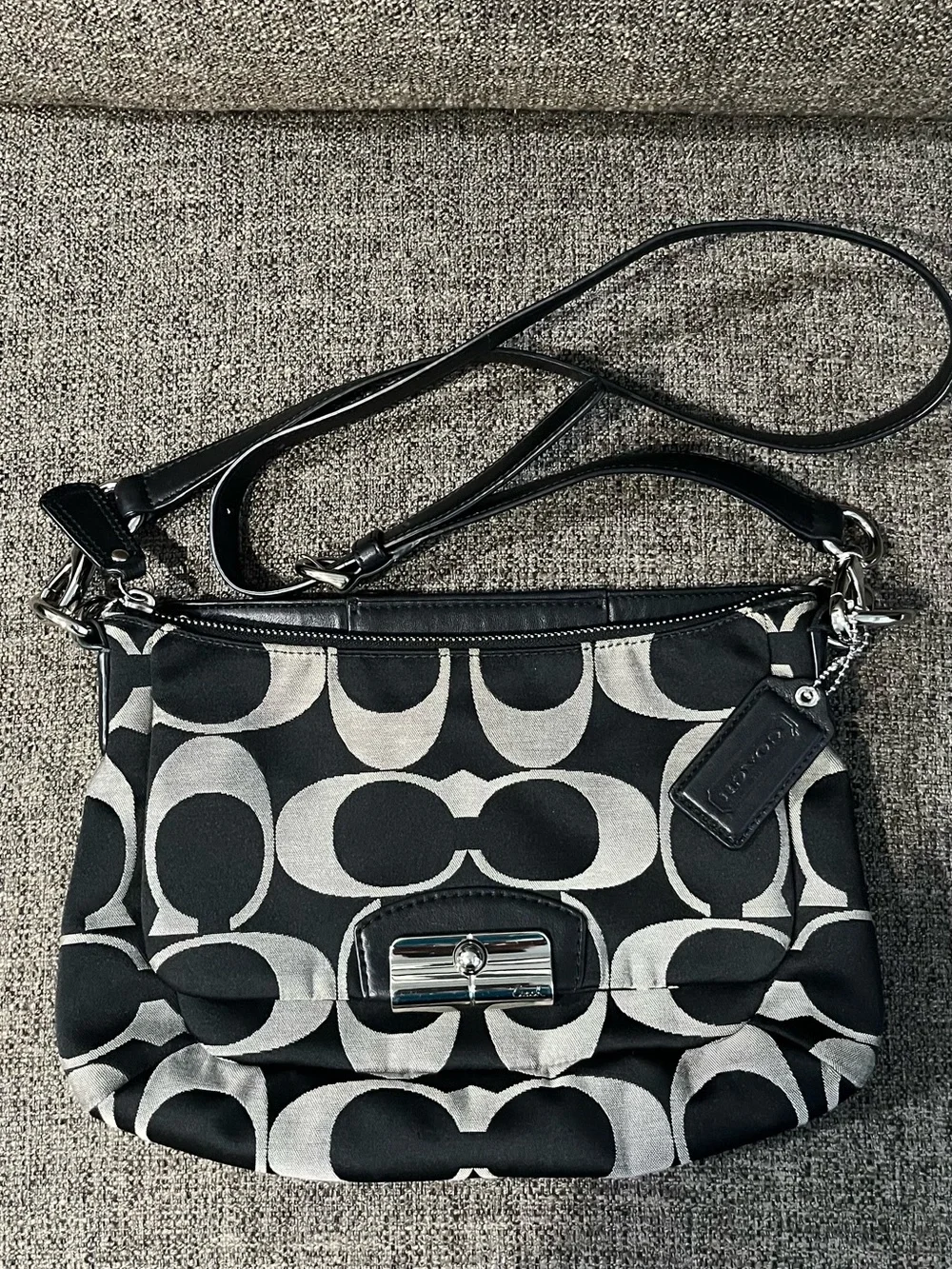 Coach Kristin Op Metallic Shoulder/Crossbody Bag